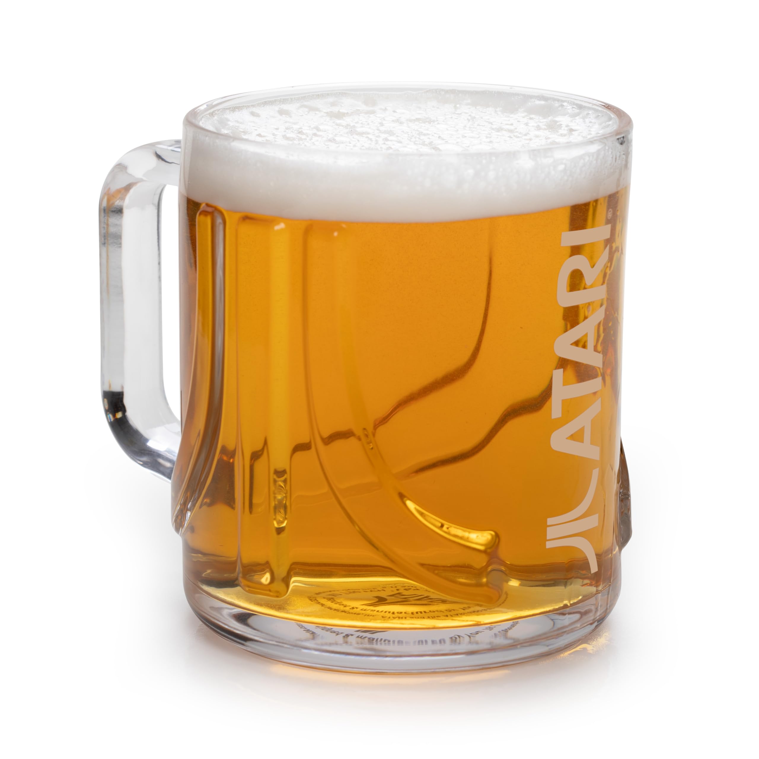 Official Atari Retro Pint Glass with Handle, Stein Beer Glass, Collectible Tankard with Embossed Logo, Novelty Beer Glass Gift for Gamers & Atari Lovers – ThumbsUp!