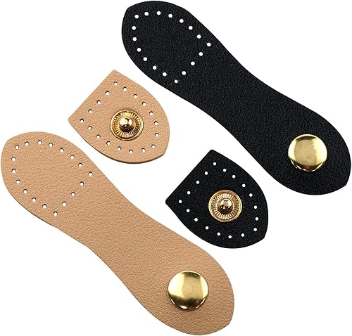 Miniatura 3 de -4 juegos de hebillas de cuero Cierre de pestaña de cuero utilizado para bolsos, bolsos de hombro, monederos, accesorios de costura para