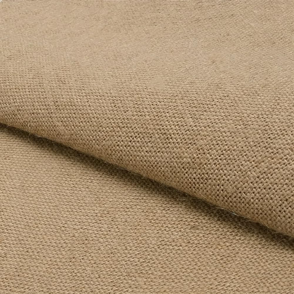 Toile de Jute Naturelle 100x150cm pour Nappe et Rideau