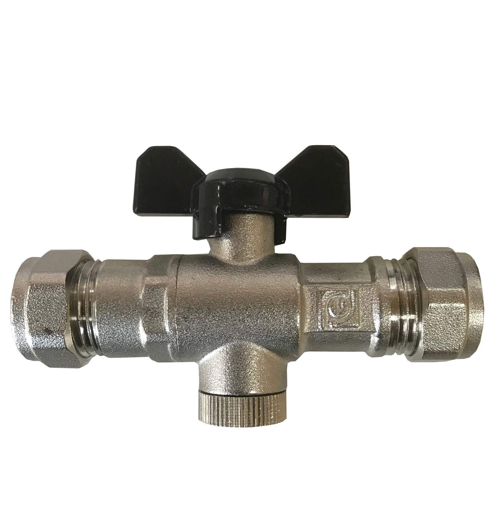 VCDS 15mm DZR Double Check Valve with Isolating Valve