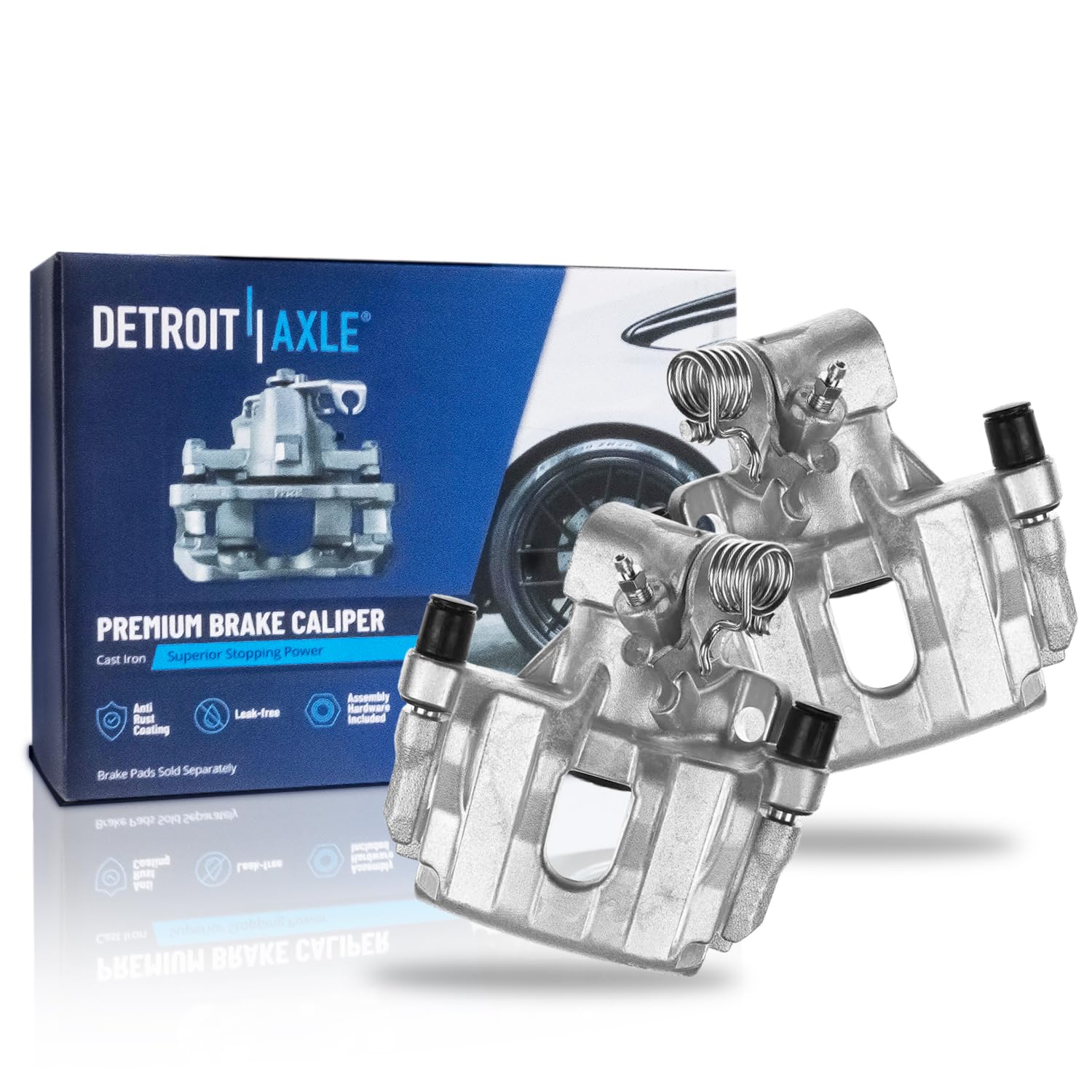 Detroit Axle - 2 Rear Brake Calipers for Ford C-Max Escape Transit Connect