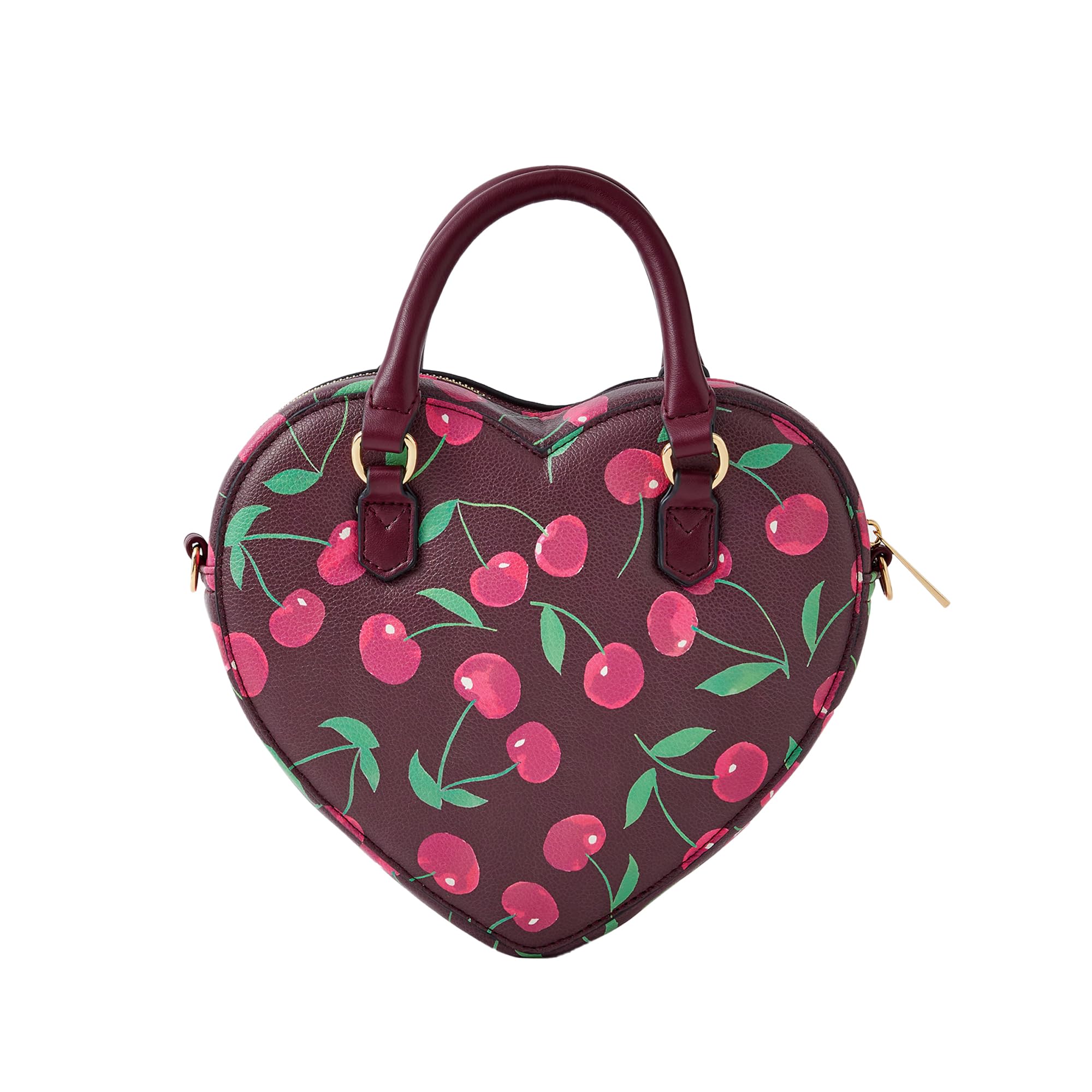 accessorize London Women's Burgundy Printed Cherry Heart Sling Bag | sling bag for woman | shoulder bag for women stylish | shoulder bag for woman-picture-19