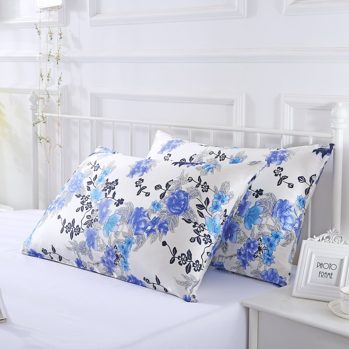 SLPBABY Silk Pillowcase for Hair and Skin with Hidden Zipper Print (Standard(20''x26''), Pattern 21) - Image 2