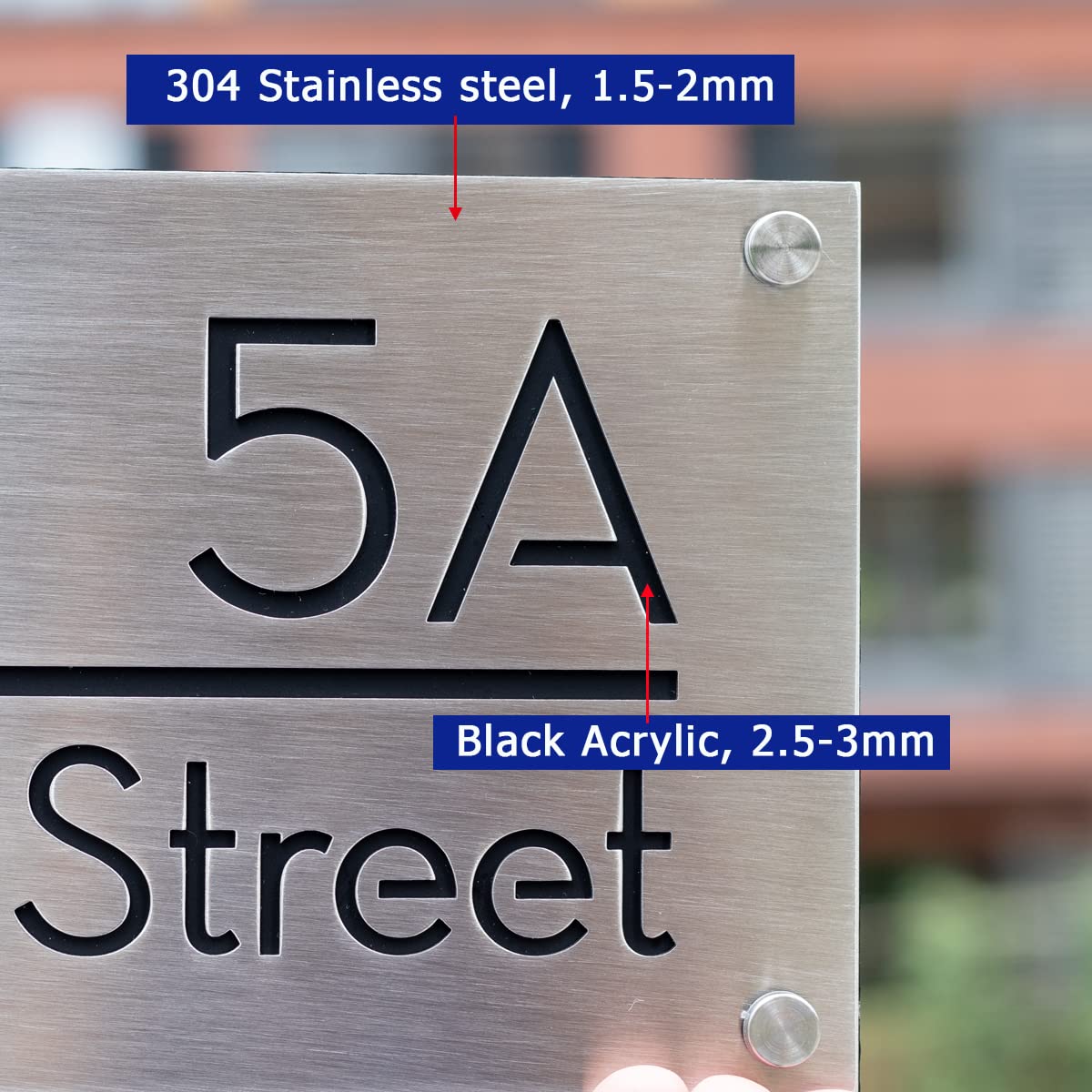 House Sign Outdoor Number Sign Custom Modern House Numbers 304 house-sign-outdoor-number-sign-custom-modern-house-numbers-304