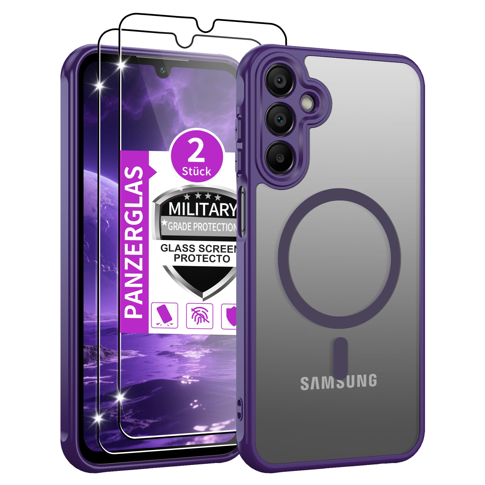 Jshru für Samsung Galaxy A15/A16/A56 5G/A17 /A26/A36/A37/A57 Hülle