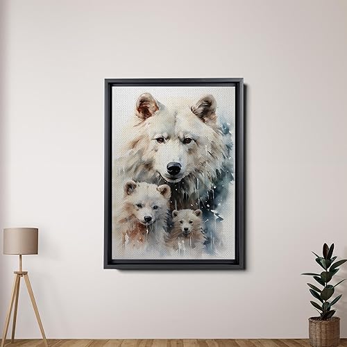 Miniatura 4 de Fox Mother Cub Print, In The Style Of Stencil,Based, Kids Wall Art, Kids Wall Art Display, Mom And Baby Animal Art Print, Wall Art, Home Decor