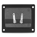 Doogesound 2 Way Speaker Terminal Square Shape for Amplifier, Subwoofer Cabinet, Bass Tube, Stereo Speaker Connectors for Home and Car Clamp Plate Connectors (2 Pcs, Black) gallery image