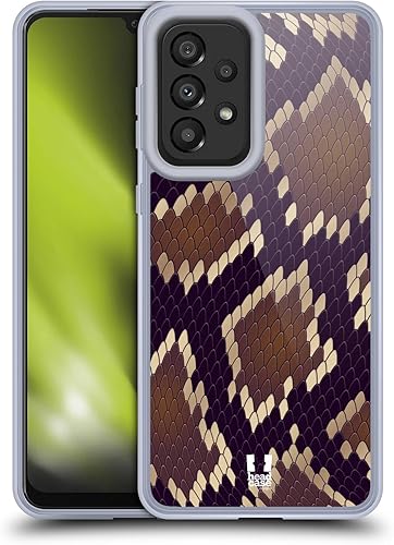 Miniatura 12 de Head Case Designs Green Python Snake Pattern Gel Case [Military Grade Protection] Compatible with Galaxy A33 5G (2022) Green Python,Ball