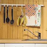 Vista 5 de Soporte para plátano, suspensión de plátano con cuentas de madera, cuerda de algodón, gancho para colgar plátanos, grano de madera original