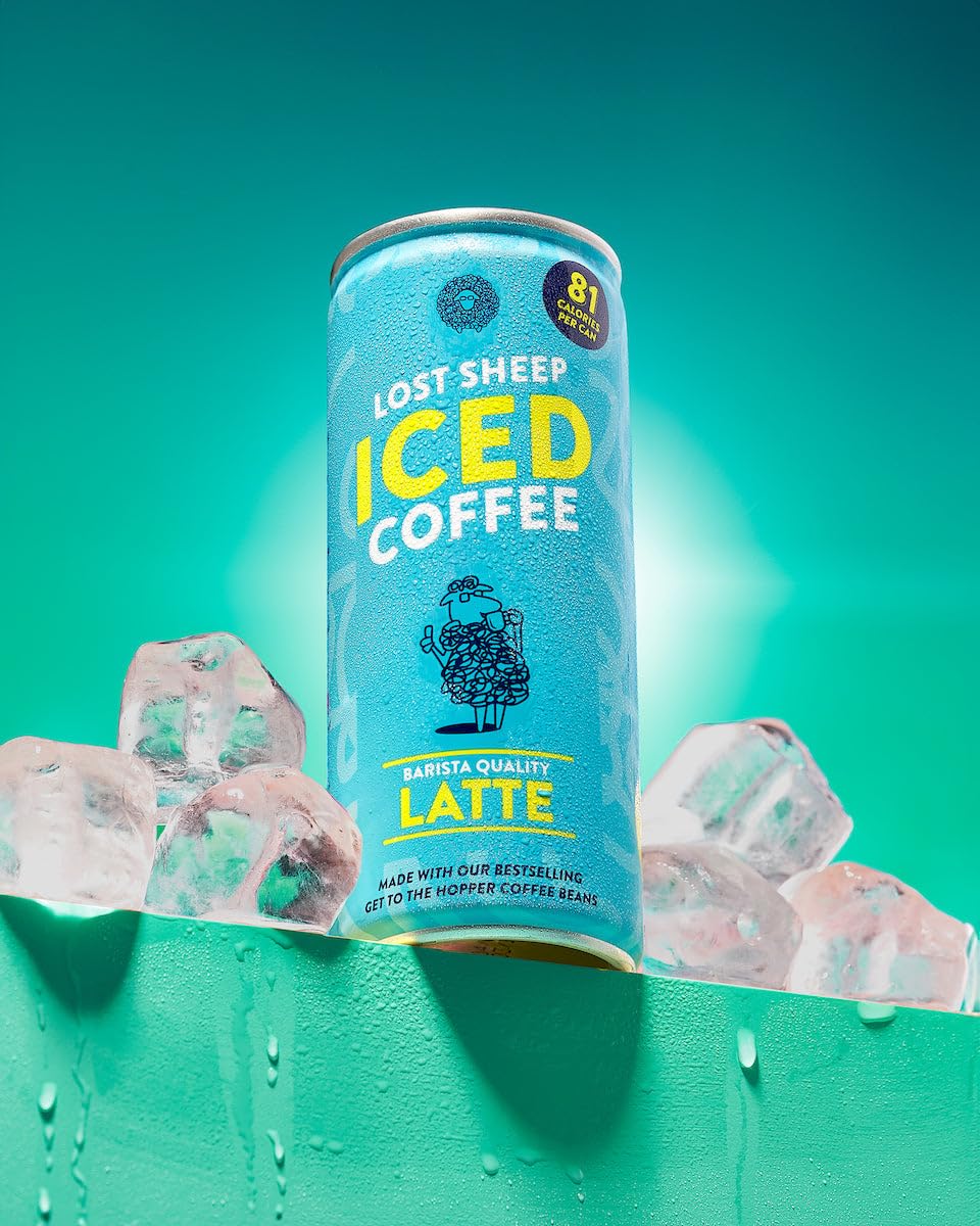 Listo para beber - Lost Sheep Coffee - Latte helado listo para beber - Lost Sheep Coffee - 12 latas de café con leche helado