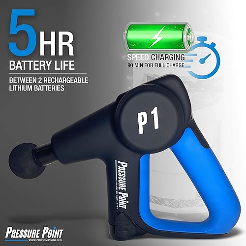 Miniatura 3 de P1 PRO Pistola de masaje de tejido profundo de mano  Masajeador de cuerpo de percusión eléctrica para alivio y recuperación atlética  Motor