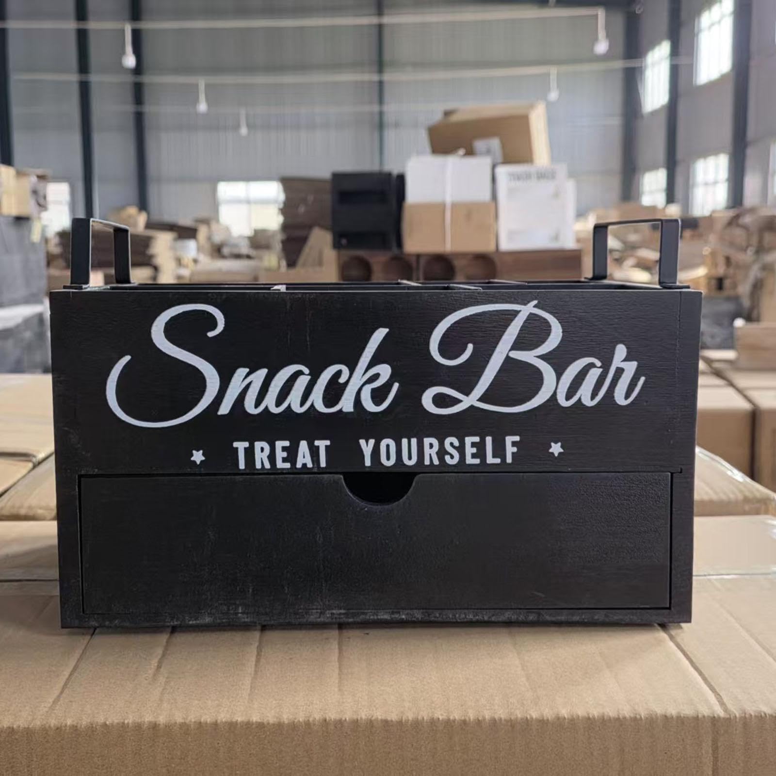 Organizador de Aperitivos de Encimera, Estación para Bolsitas de Té, Caja de Aperitivos Espaciosa Y Multiusos