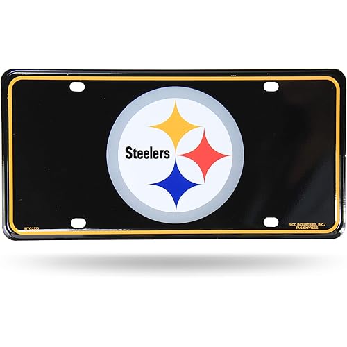 Rico Industries NFL Unisex-Adult Metal License Plate Tag