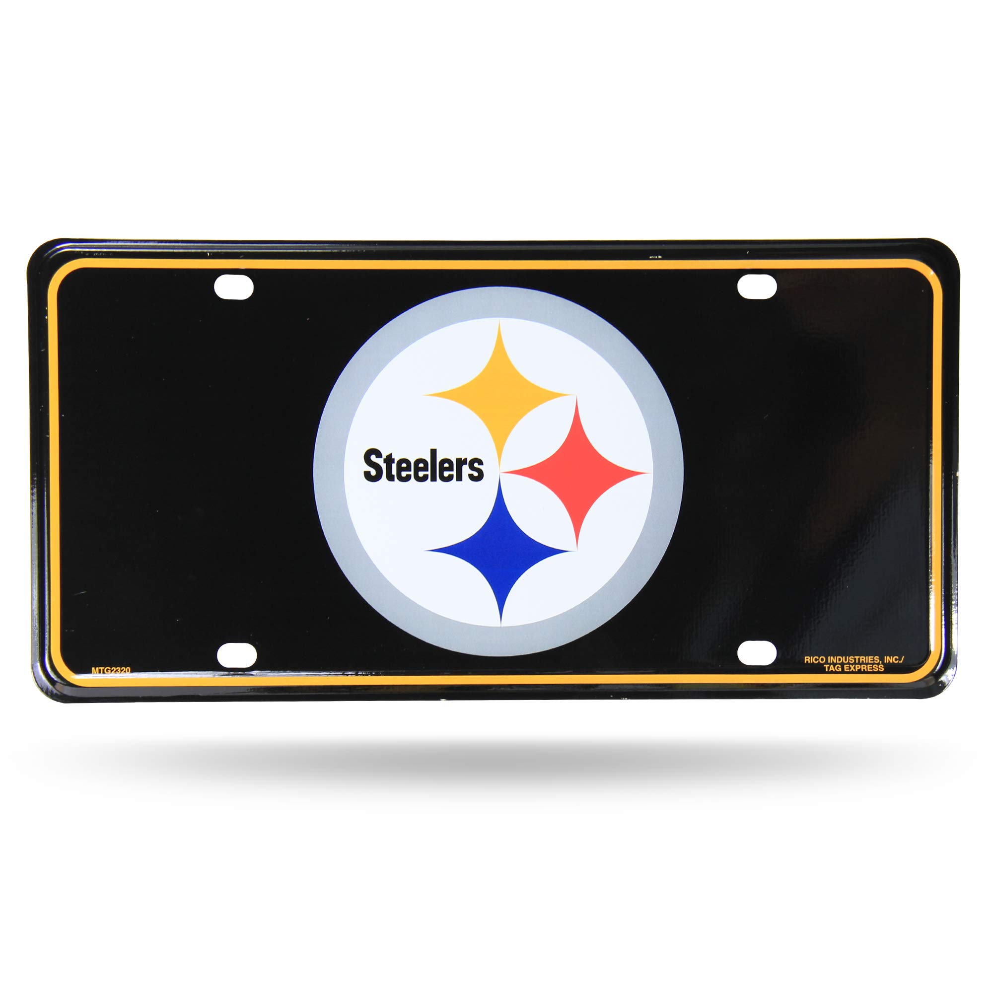 Rico Industries NFL Football Pittsburgh Steelers Primary Metal Tag