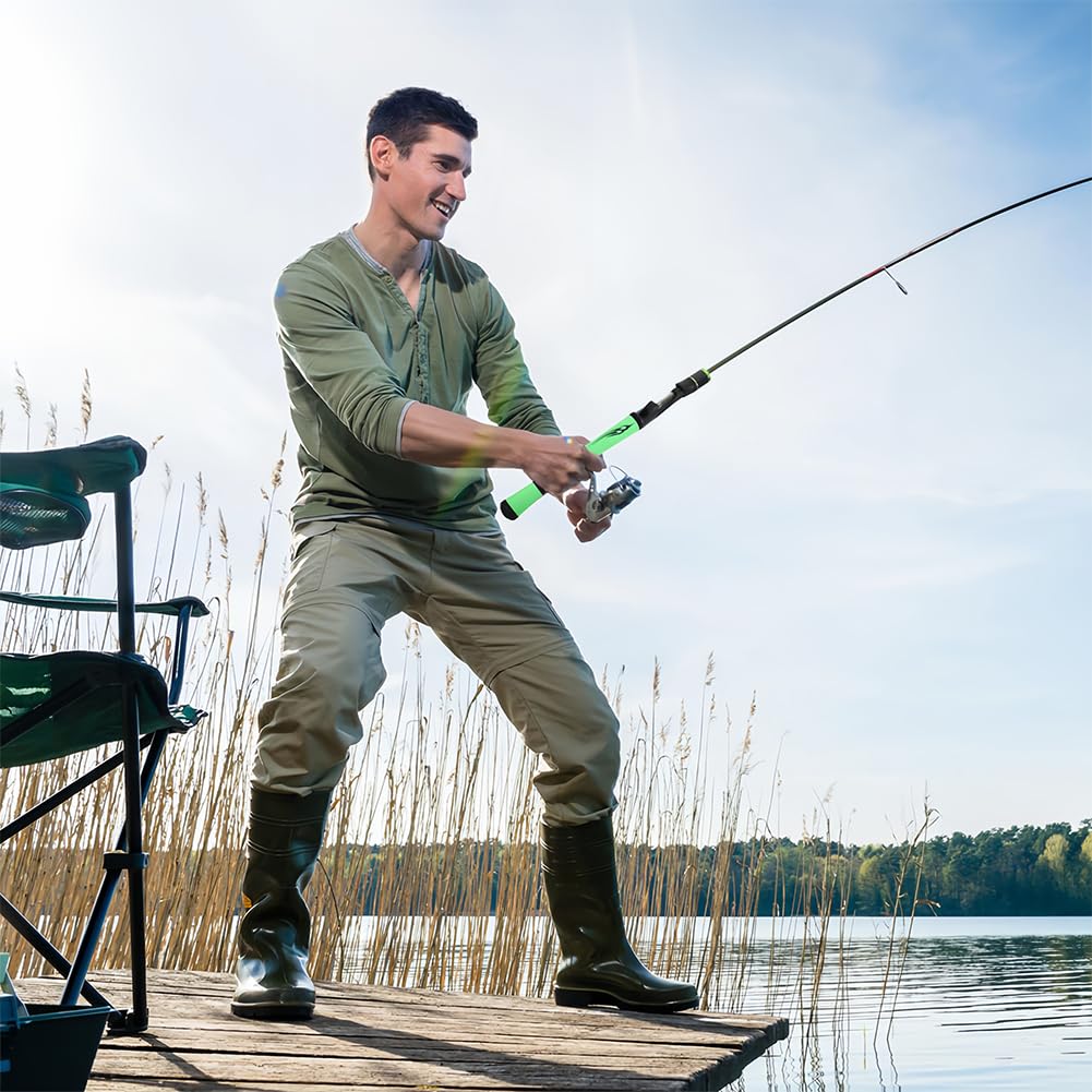 Amazon | Joyzan 釣り竿ハンドル スピニングフィッシュフライロッド