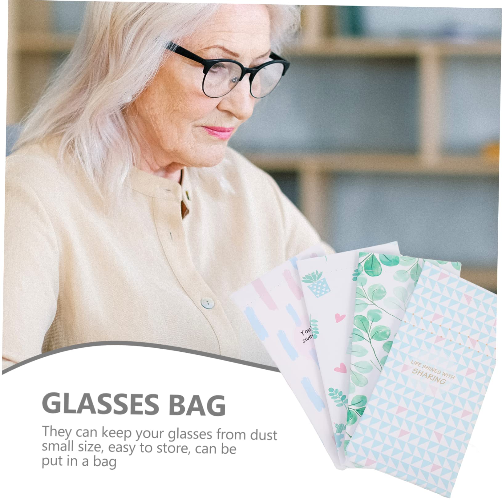 16piezas Funda Para Gafas y Lentes Estuches Portátiles De Pu Organizador De Gafas Diseño Simple y Elegante Para y Almacenamiento