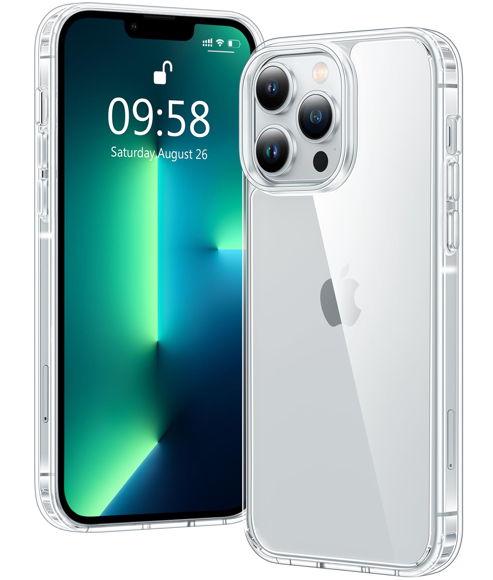 Clear Case for iPhone 15, Ultra Thin, Shockproof TPU Cover, Anti-Yellowing, Crystal Clear, Phone Case for Apple iPhone 15 - Clear — view 585