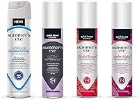 Summer's Eve Ultimate Odor Control Feminine Spray Pack of 4 - Ultra, Blissful Escape, Amber Nights | pH-Balanced Freshness