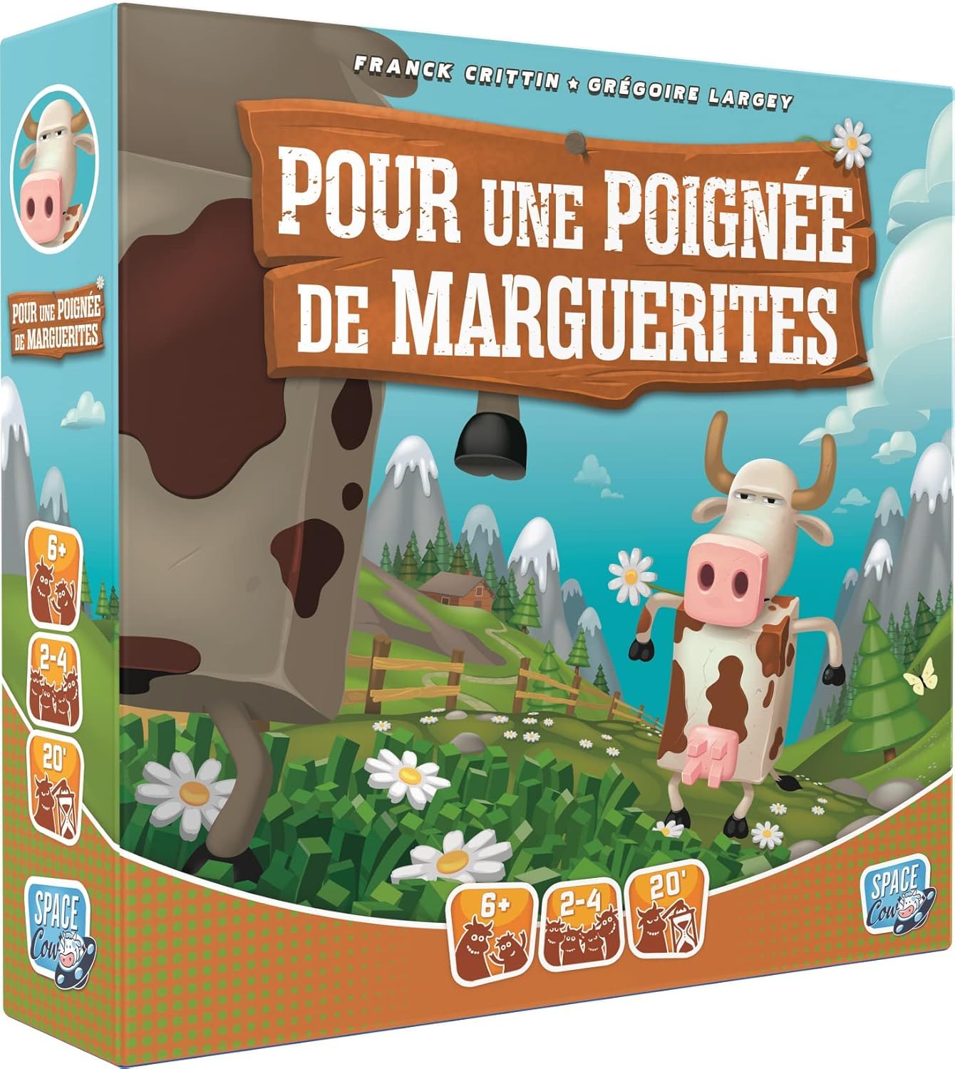 Asmodee Space Cow | pour Une Poignée de Marguerites | Jeu de Société | Jeu Enfant | A partir de 6 Ans | 2 à 4 Joueurs | 20 Minutes