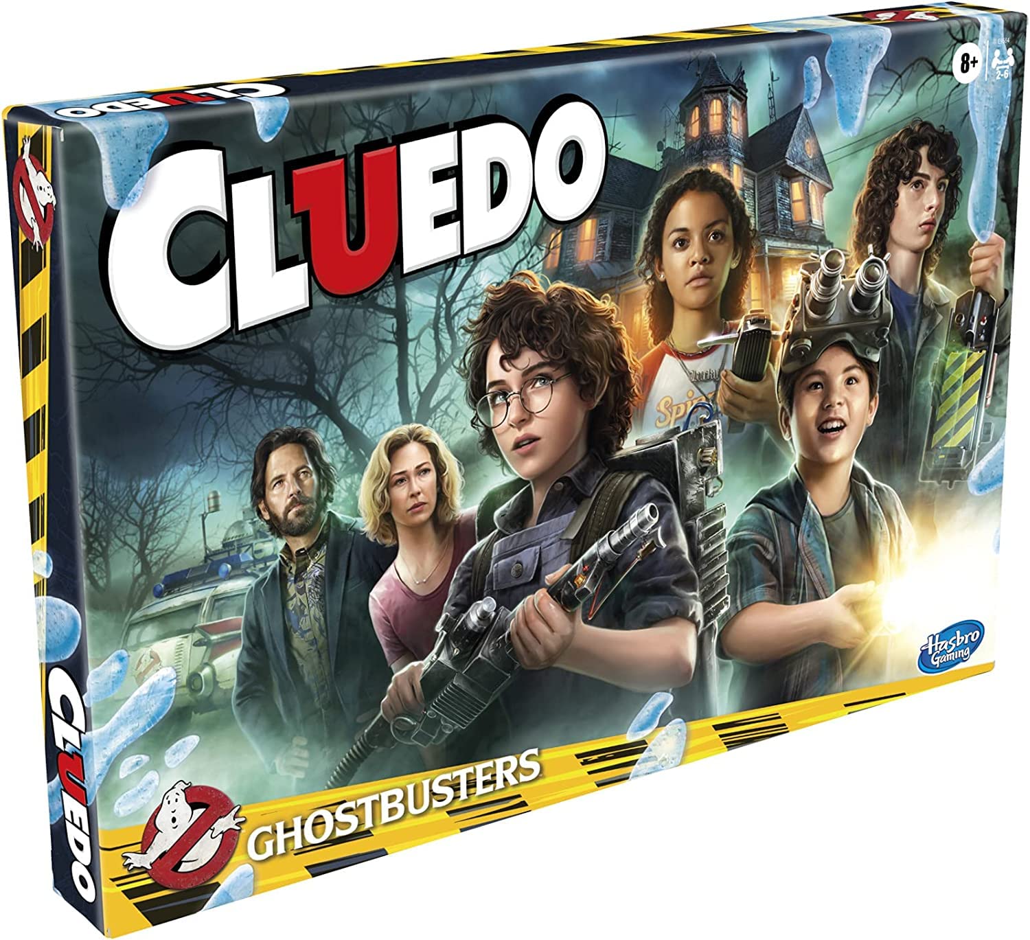 Hasbro Gaming Cluedo, Ghostbusters Edition, juego de mesa, para niños y niñas a partir de 8 años, inspirado en la película, para 2 a 6 jugadores