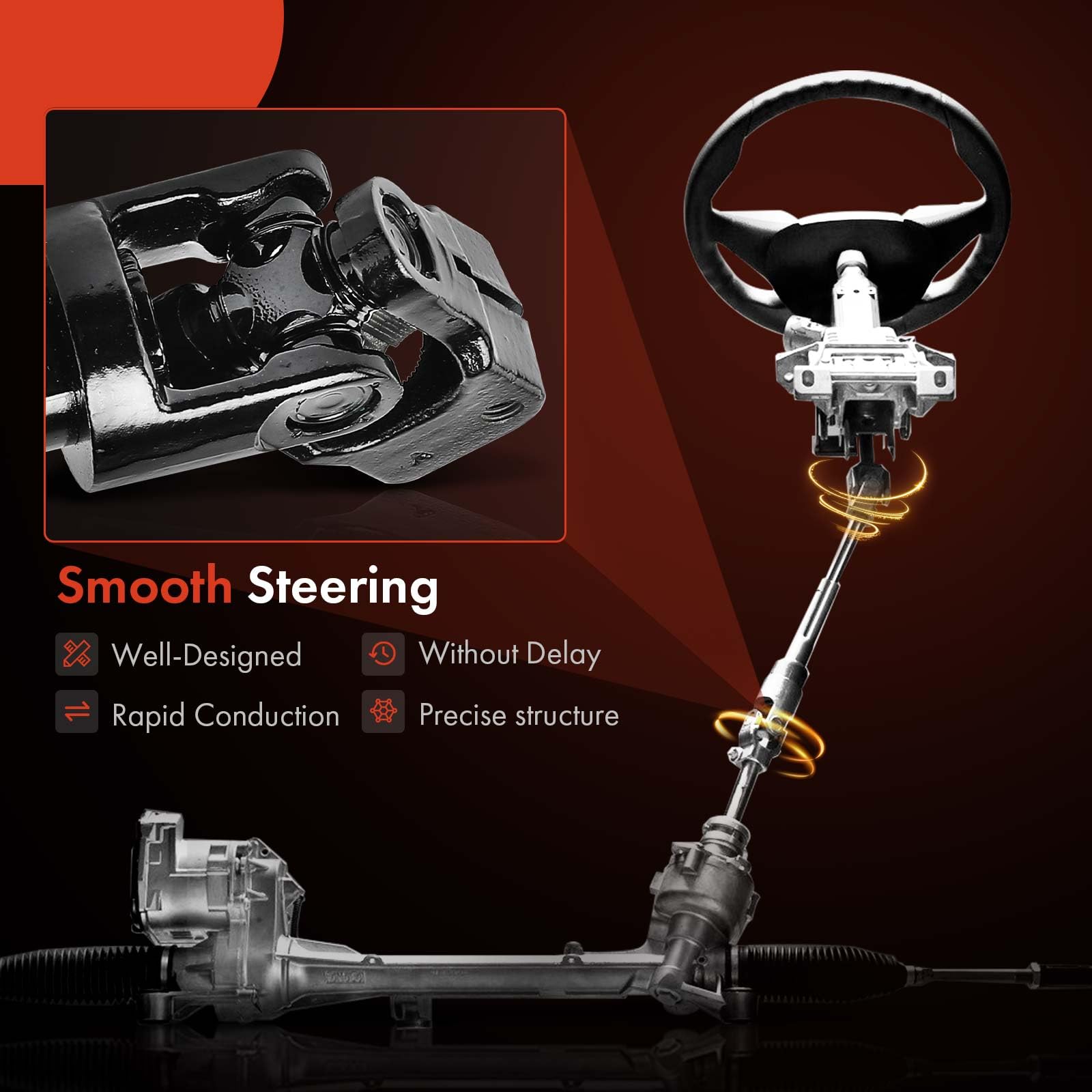 Amazon.com: A-Premium Lower Steering Shaft Steering Column Shaft  