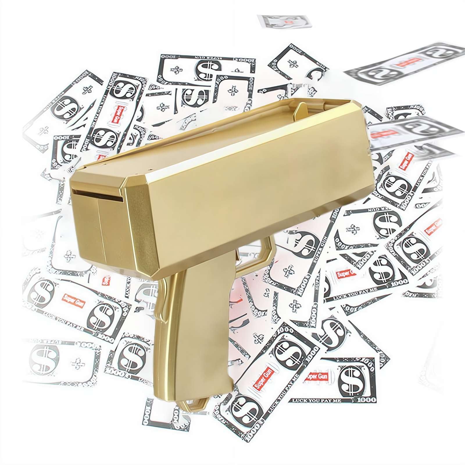 Money Gun Shooter,Money Gun Toy,for Movies That Look Real, Prop Gun Make it Rain,Fake Bill Dispenser Money Shooter,Money Rain,Handheld Cash Gun for Game Movies Party