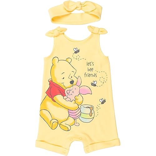 Disney Romper and Headband Outfit Set Newborn to Little Kid Sizes (Newborn - 5)