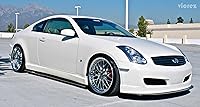 Vista 4 de Vicrez Divisores de falda lateral vz100601 Compatible con Infiniti G35 Coupe 2003-2007 negro