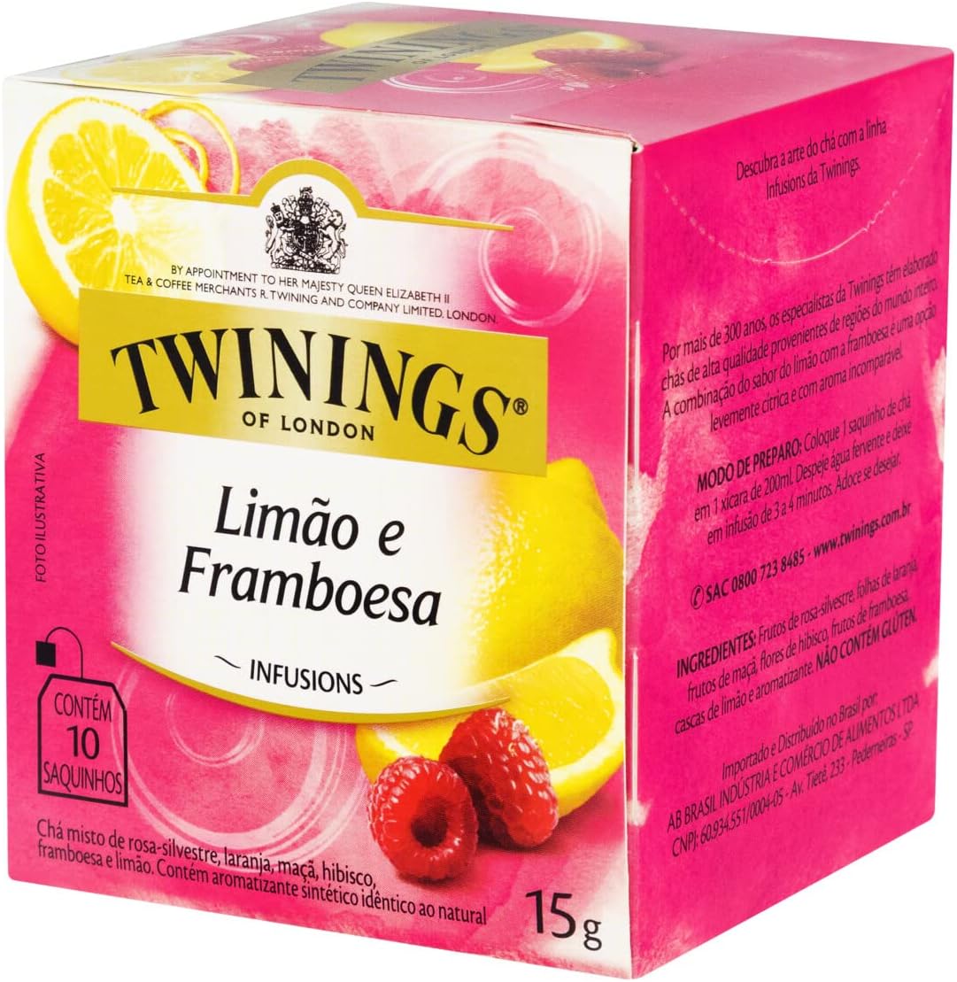 Twinings Chá Misto De Limão E Framboesa 15G (Pacote De 10. Veja Isto! 1 71Kelyot5Kl. Ac Sl1200