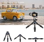 SIRUI AM-223 Camera Tripod Carbon Fiber Mini Travel Tripod Compact Desktop Tripod with 360° B-00K Ball Head, Arca Swiss Quick Release Plate, Loads up 10KG