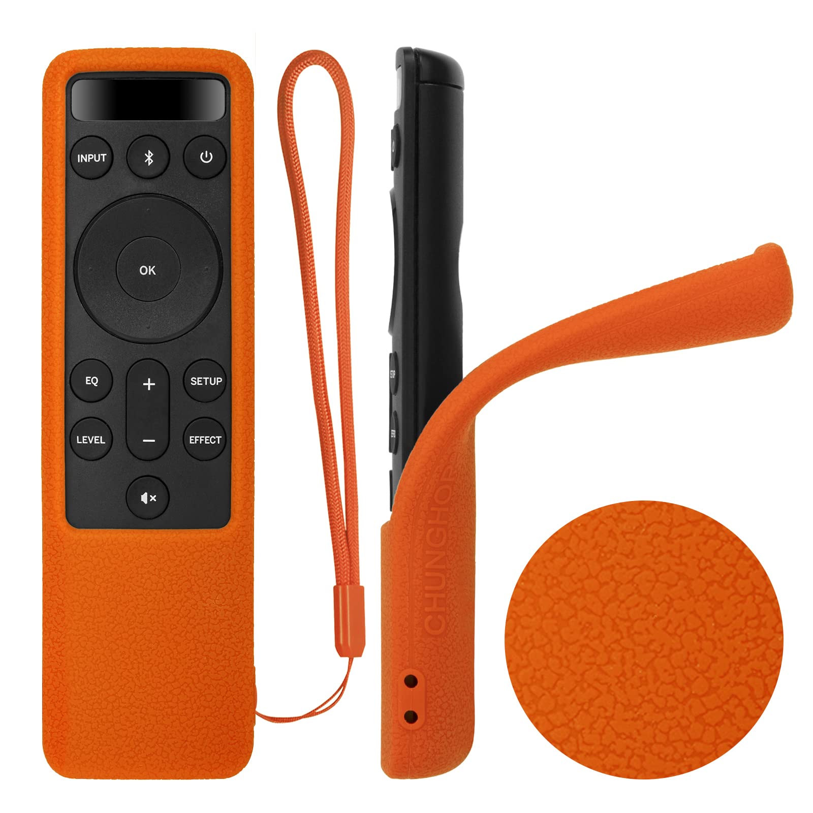 CHUNGHOP Protective Silicone Remote Case for Vizio 5.1 2.1 Home Theater Vizio D21-H D51-H D512-H D510-H D20 Remote Shockproof, Skin-Friendly,