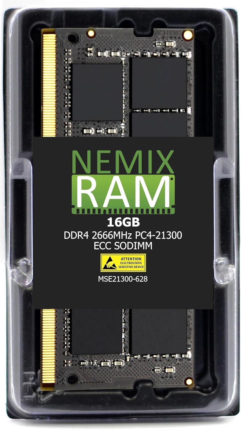 16GB (1X16GB) DDR4 2666MHZ ECC SODIMM
