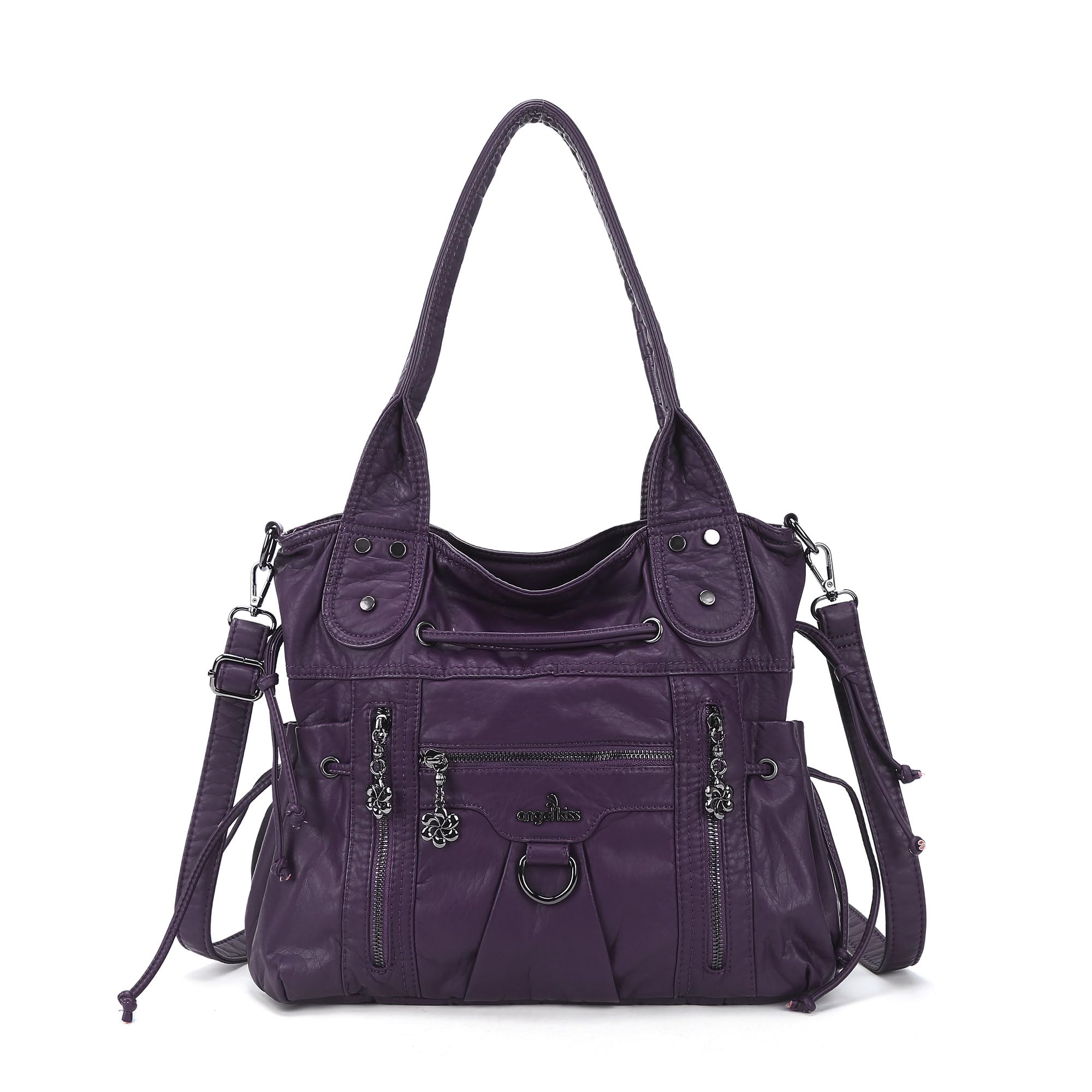 Angel Kiss Bolsos hobo para mujer, bolso al hombro de moda, bolsos de mano para dama y bolsas amplias con correa bandolera