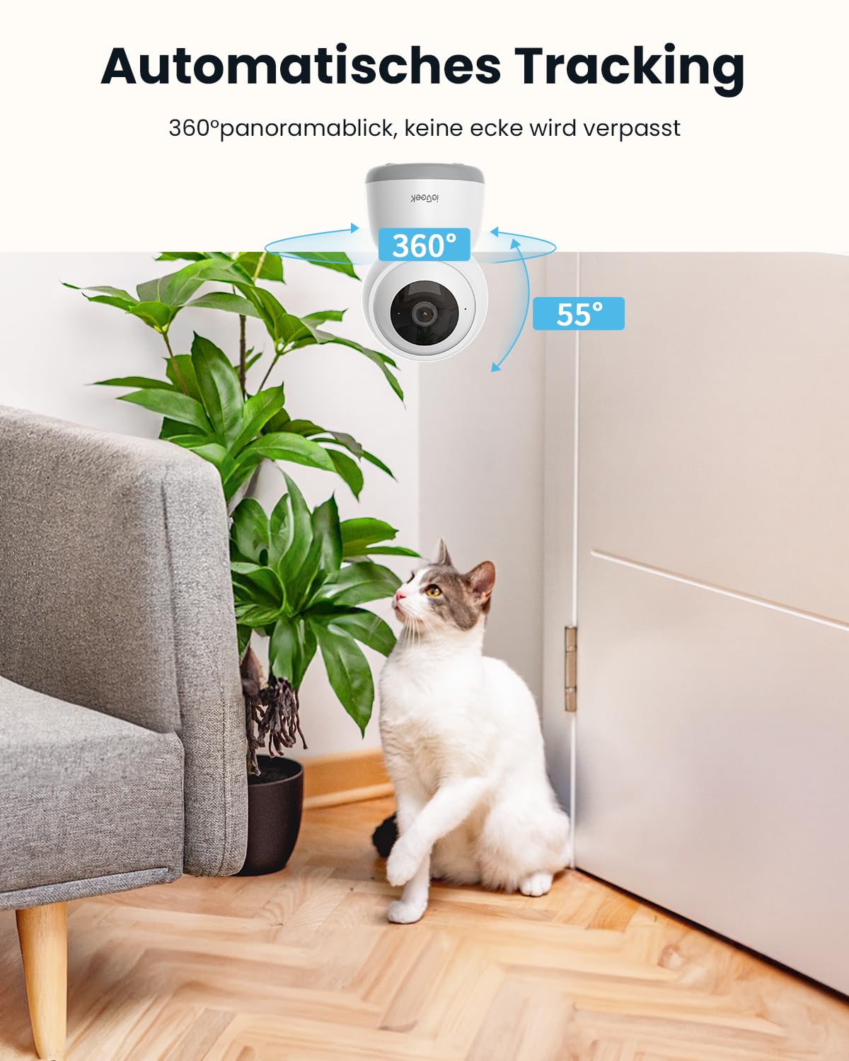 Bewakingscamera | Buiten | 2,4 en 5GHz Wi-Fi | Pan Tilt