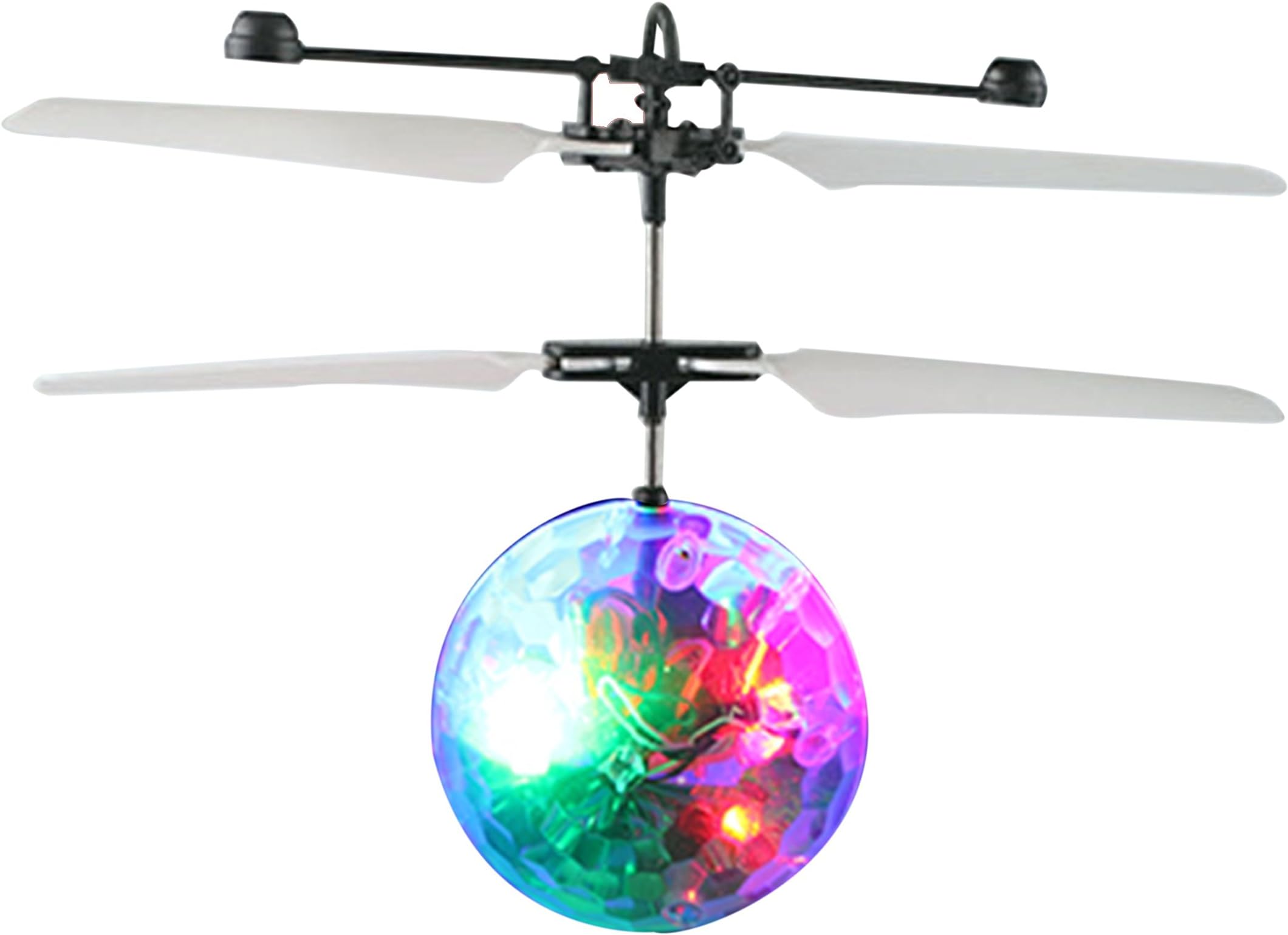 Whirly Ball RC Toy, RC Flying Ball, Small RC Infrared Induction Hand Suspension Drone Helicopter Flying Balls with Flashing LED Lighting for Kids, Flying Toy for Boys and Girls (Single Pack)