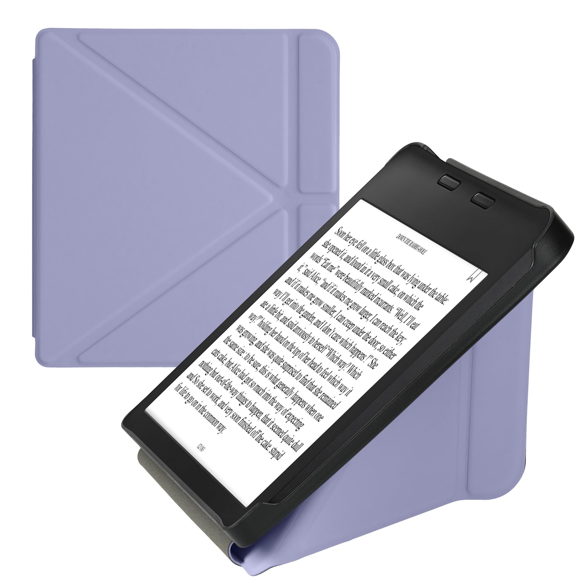 kwmobile Étui Compatible avec Kobo Libra 2 Coque - Étui à Rabat magnétique Tablette eReader Similicuir - Lavande