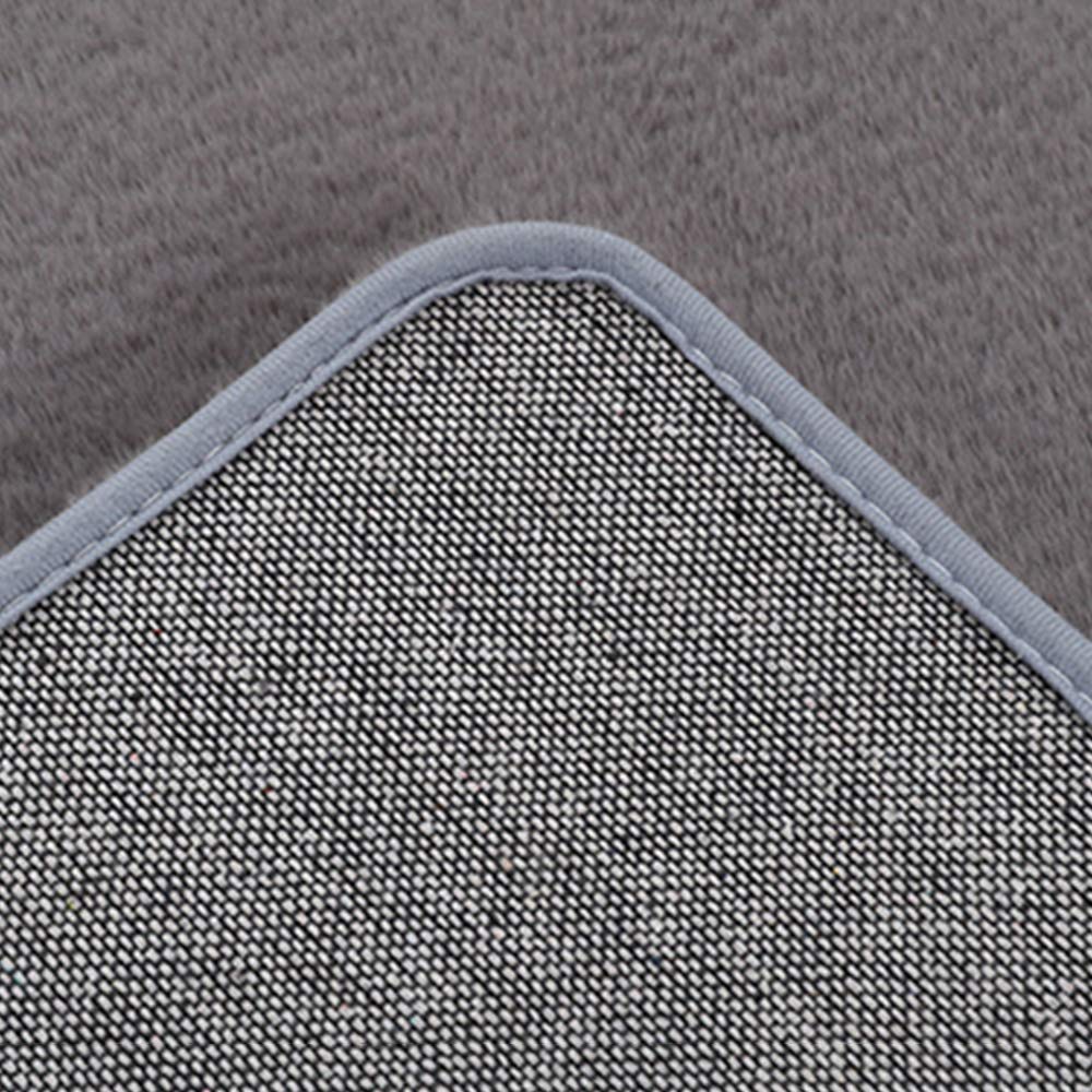 Tappeto in finta pelliccia di coniglio, ultra morbido vellutato, per sedia, divano, divano, divano, salotto, beige, 160 x 230 cm