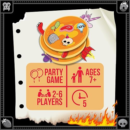 Miniatura 3 de Exploding Kittens Anarchy Pancakes - Juego de cartas estratégico con piezas de juego caóticas incluidas, juego de mesa ilustrado para niños y
