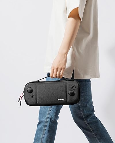 Miniatura 8 de tomtoc Carrying Case for Hori Nintendo Switch Split Pad Compact, Hard Shell Protective Travel Bag with 10 Game Cartridges, Split Pad Fit Controllers