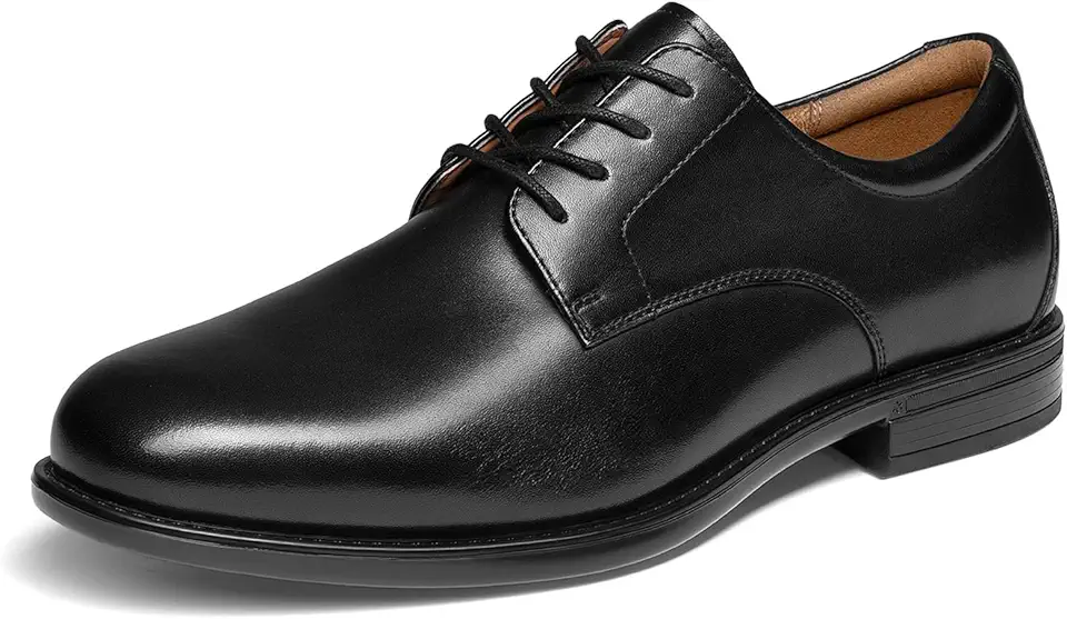 Bruno Marc Men's Classic Leather Dress Shoes Comfort Oxfords Business Formal Lace Up Shoes