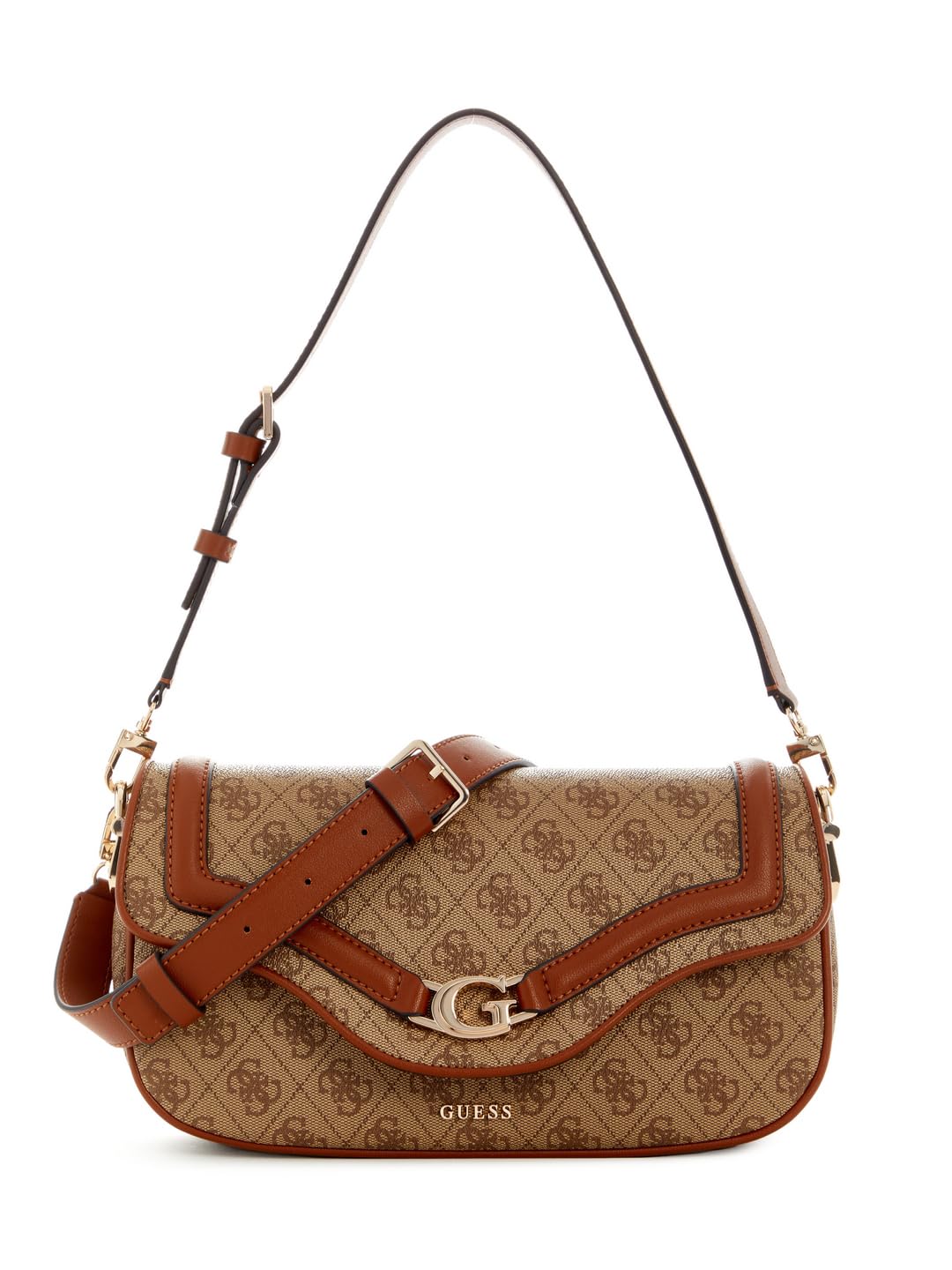 GUESS DEA GIRLFRIEND SATCHEL, COLOR CLO - COAL LOGO CLO - COAL LOGO - COAL LOGO ONE Size