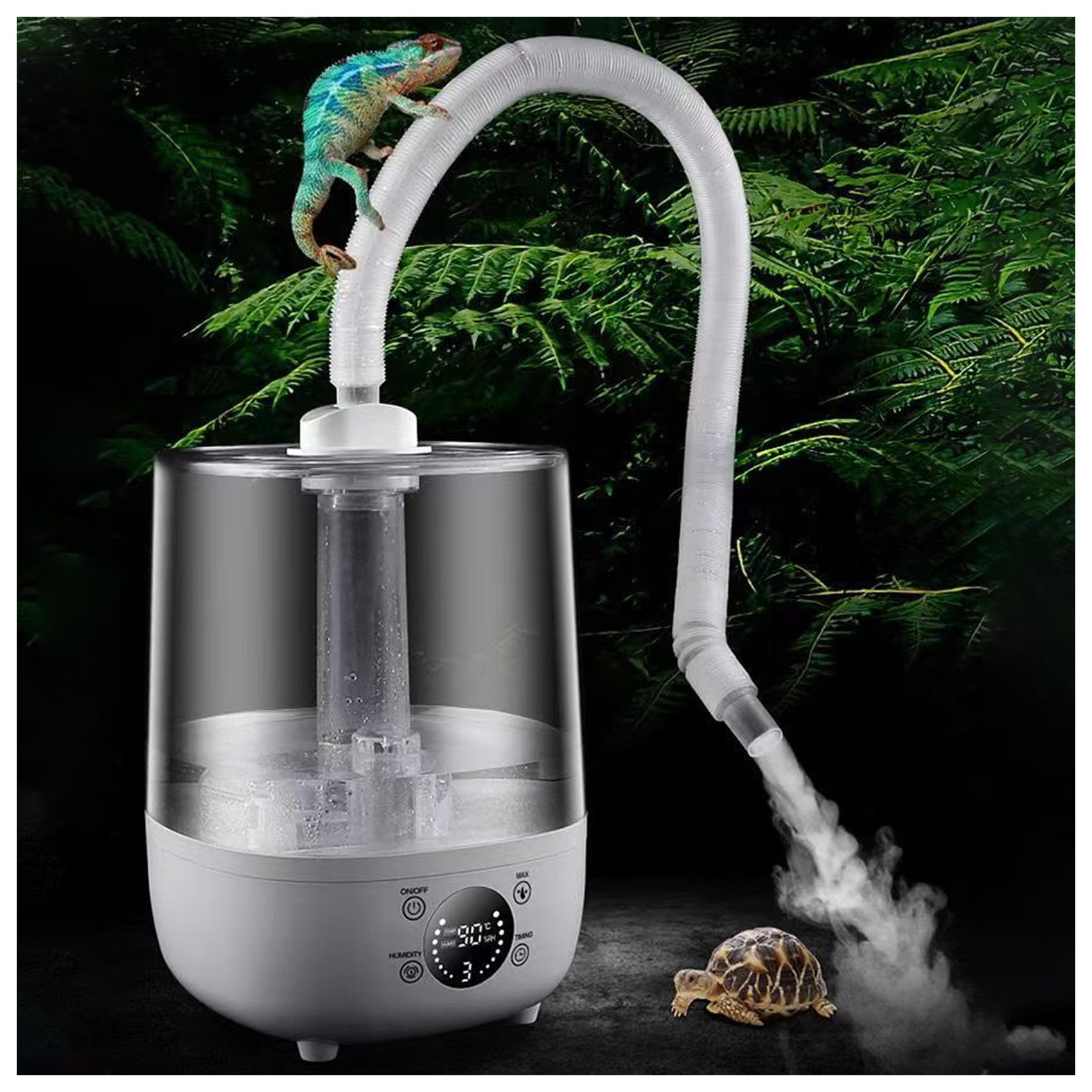 Amazon.co.jp: 爬虫類 加湿器 4L動物加湿器 超音波噴霧器 爬虫類