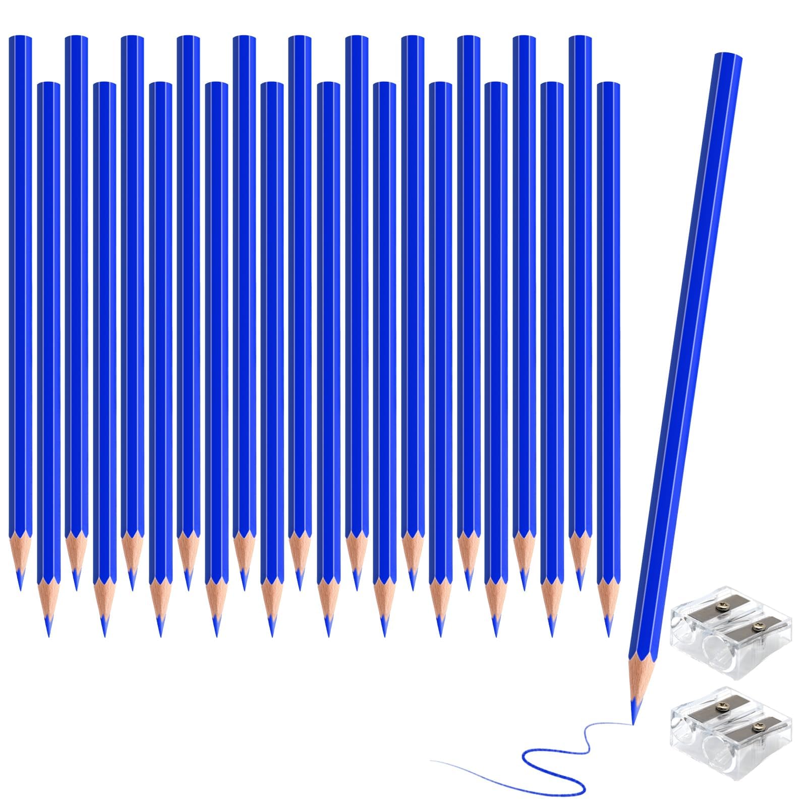 sqzrmdcg 24 Pack Blue Colored Pencils - drawing | Mubboo