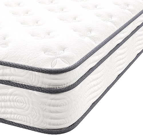 Miniatura 3 de Modway Jenna - Colchón King de muelles interiores (8 pulgadas), Espuma, Blanco