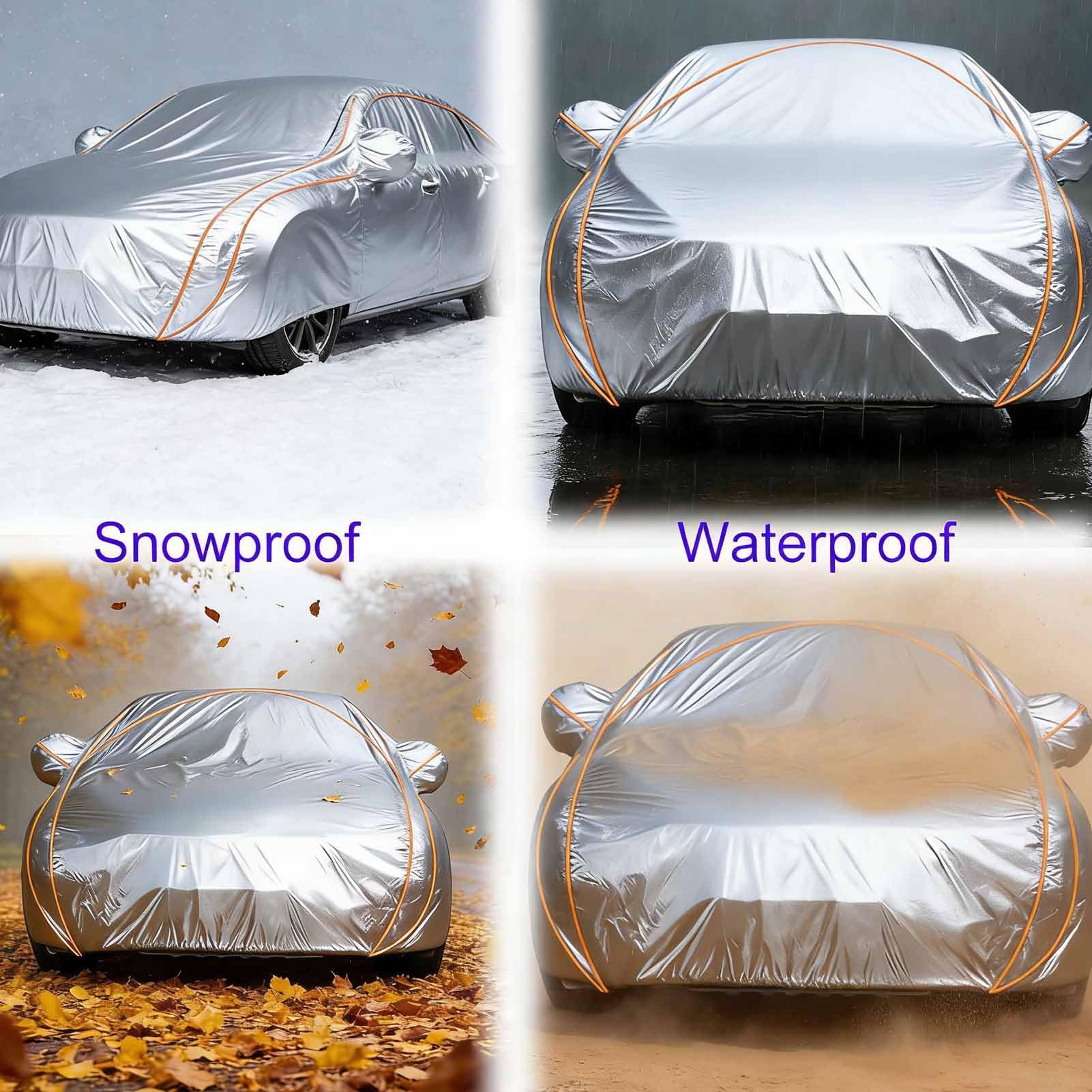 Autoabdeckung für Nissan Evalia / NV200 2011-2018, Wasserdicht Windschutz Autoplane, Autoabdeckung Outdoor Vollgarage, Ganzjahres Autohülle, Mit Reflexstreifen, Sonne Schnee