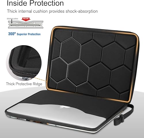 Vista 142 de FINPAC Funda rígida para laptop de 15.3 pulgadas MacBook Air M4 A3241 M3A 3114 M2 A2941 2025 2024, MacBook Pro M4/M3/M2/M1 Pro/Max, funda Negro