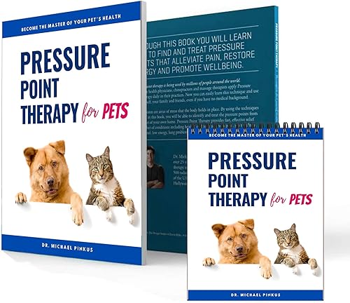 Kit de terapia de punto de presión para mascotas el manual completo de tratamiento de bricolaje (en casa) incluye libro y tabla para llevar