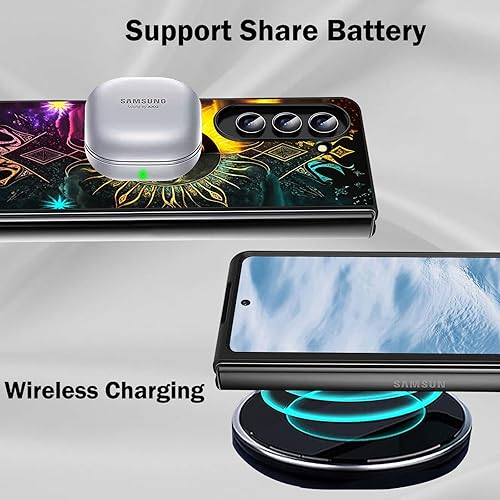 Vista 21 de Funda protectora para Samsung Galaxy Z Fold 5 2023 Slim Light Hard PC Shook Proof Funda protectora para Samsung Galaxy Z Fold 5 7.6 pulgadas - Flor