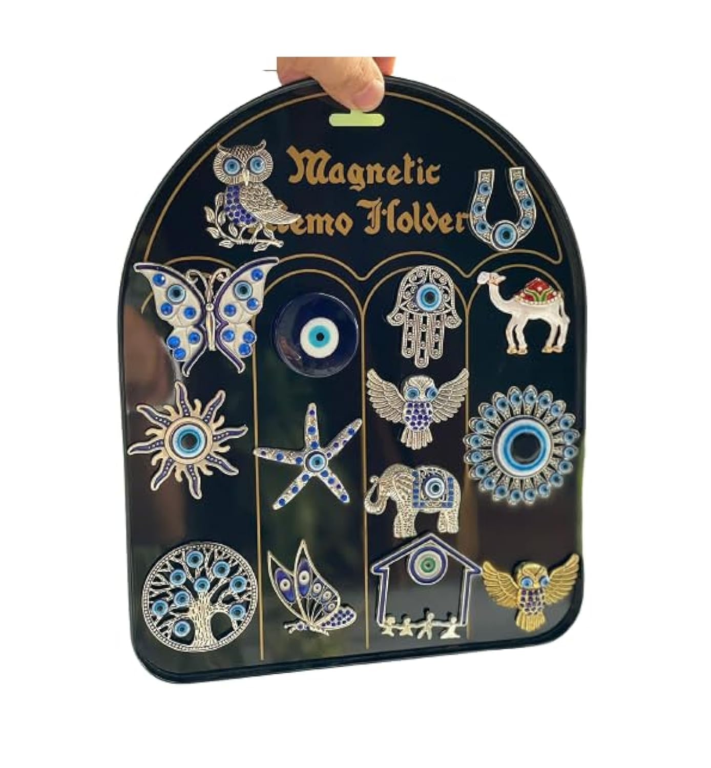 BLUE BEADS Home & Decor Magnets Multi Design Turkish Evil Eye Fridge Magnet Refrigerator Sticker Home and Office Decorative Things & Car Accessories (Any 2 Pcs), 2 Piece