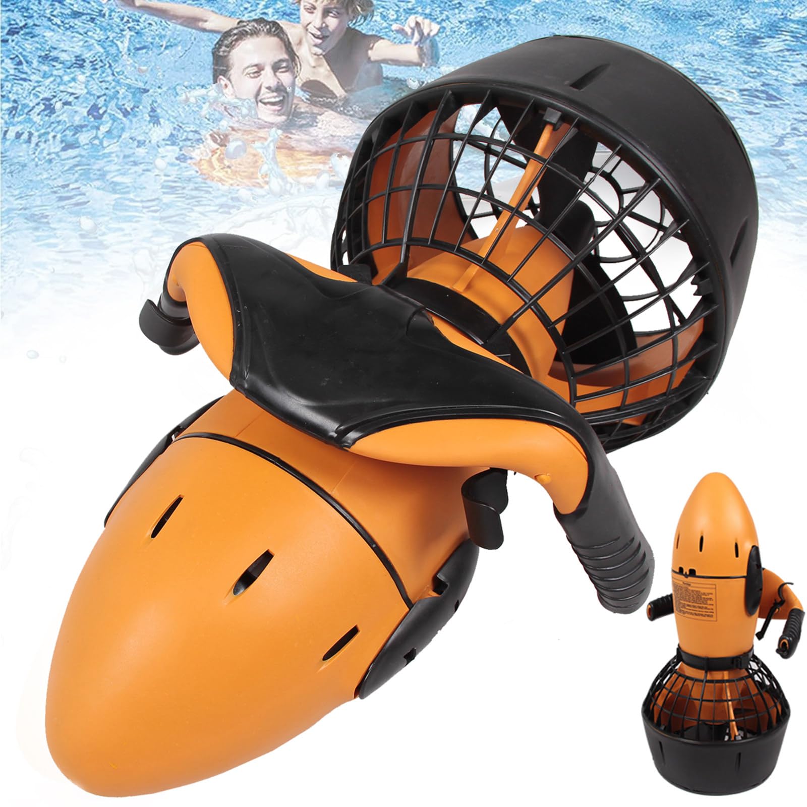 Propulsor Submarino Eléctrico De 300 W, Scooter Subacuático, Hélice De Agua De Doble Velocidad, Profundidad MáXima: 20 M, para Deportes AcuáTicos, Buceo, EsnóRquel Y Aventuras En El Mar.
